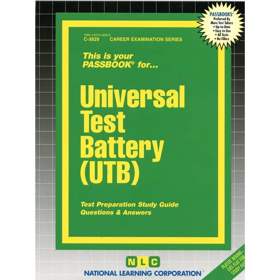 Career Examination Series: Universal Test Battery (UTB) : Passbooks Study Guide (Other)