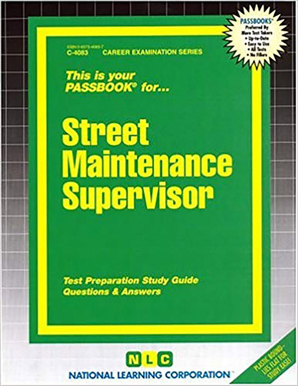 Career Examination: Street Maintenance Supervisor : Passbooks Study Guide (Other)