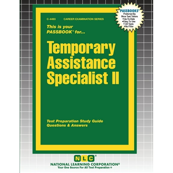 Career Examination Temporary Assistance Specialist II, Book 4493, (Paperback)