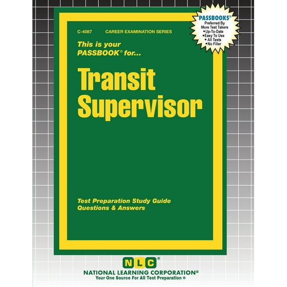 Career Examination Transit Supervisor, Book 4087, (Paperback)