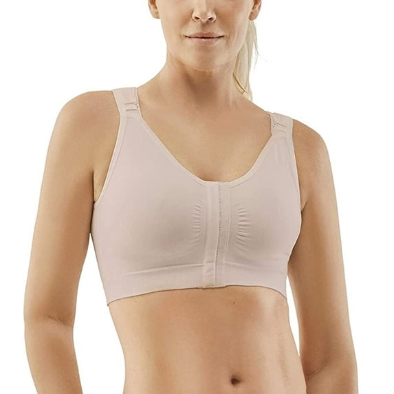 Carefix Bree Post-Op Wire Free Front Close Recovery Bra (3831),XL,Tan