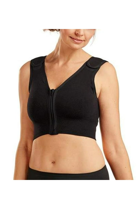 Sophia Front Close Post-Op Compression Surgical Vest (3342),XXL,Black