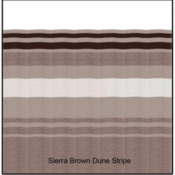 Carefree 13-2 ft. Colorado-1 PC Sierra Brown Dune Stripe-White