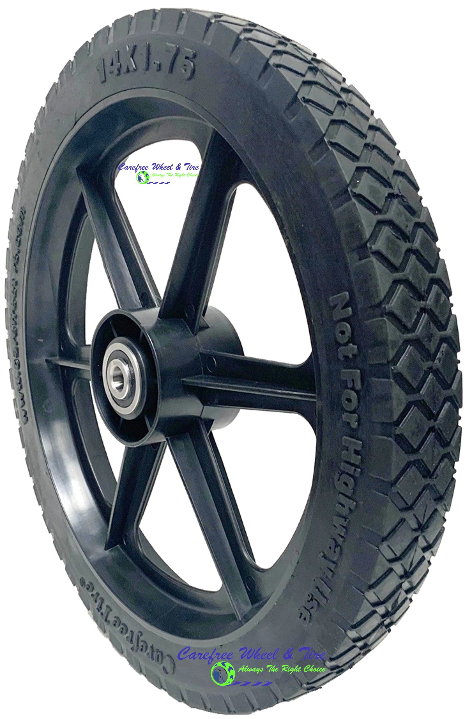 Carefree 14x1.75 HD Wheel Assembly With Bore Options of 1/2