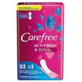 thumbnail image 1 of Carefree Acti-Fresh Body Shape Pantiliners Extra Long Unscented - 93 Count, 1 of 5