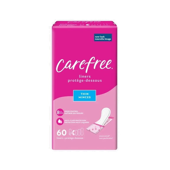 Carefree Acti-Fresh Body Shape Pantiliners Thin to Go Unscented