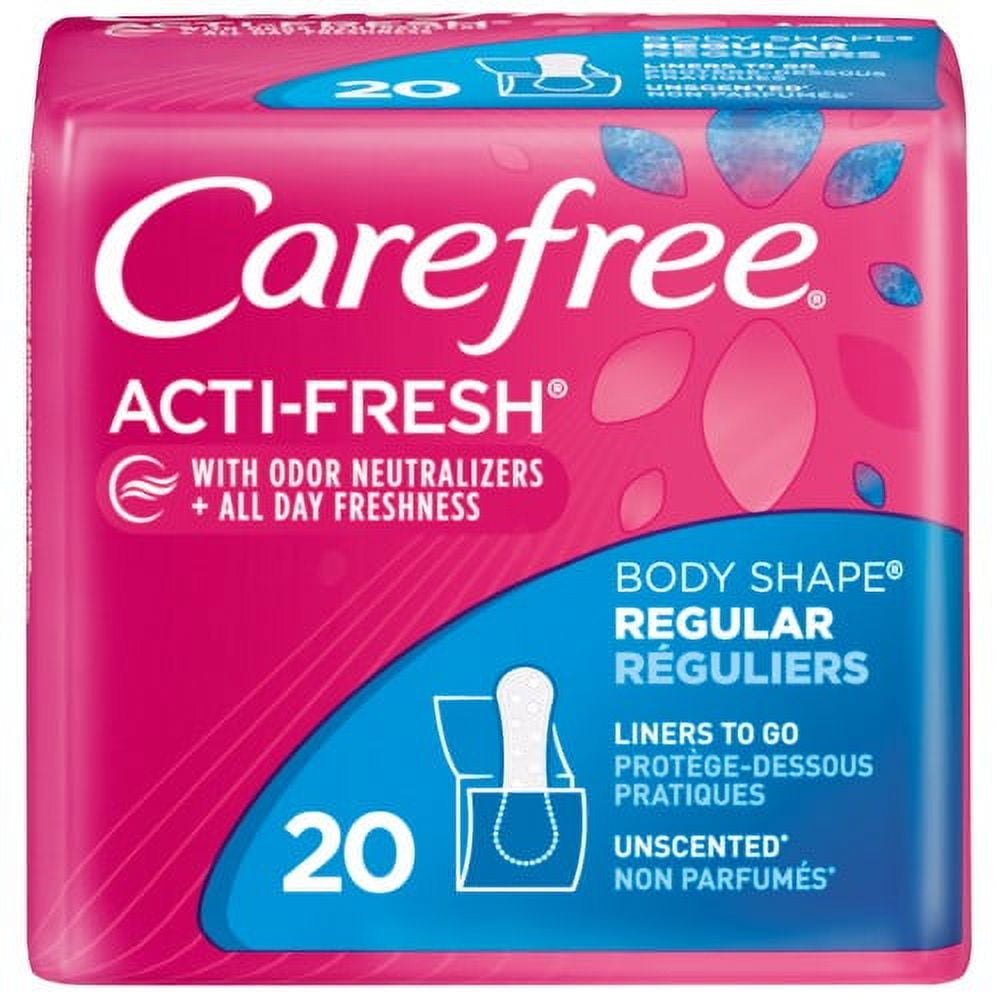 Carefree ActiFresh Body Shape Panty Liners Regular