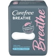 thumbnail image 1 of Carefree Breathe Panty Liners, Irritation-Free Protection, Unscented, Regular, 16 Ct, 1 of 5
