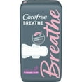 thumbnail image 1 of Carefree Breathe Ultra Thin Overnight Pads with Wings, Unscented, Irritation-Free Protection, 24 Ct, 1 of 7