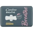 thumbnail image 1 of Carefree Breathe Ultra Thin Regular Pads with Wings, Irritation-Free Protection, 32 Count, 1 of 7
