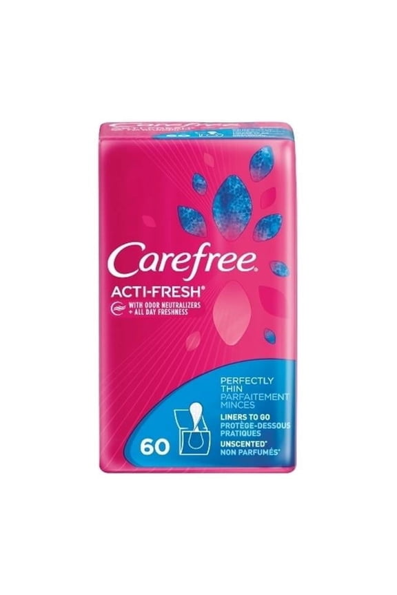 Pantiliner Thin Unscented 60 ct Case of 8