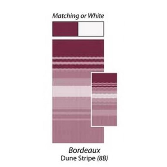 Carefree Colorado C6F-JU188B00 17 ft. 2 in. Bordeaux Dune Stripe White Weatherguard