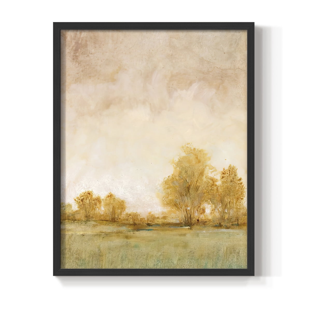 Carefree Day I Framed Print in Black Solid Wood Framed Print No Nail Hanging