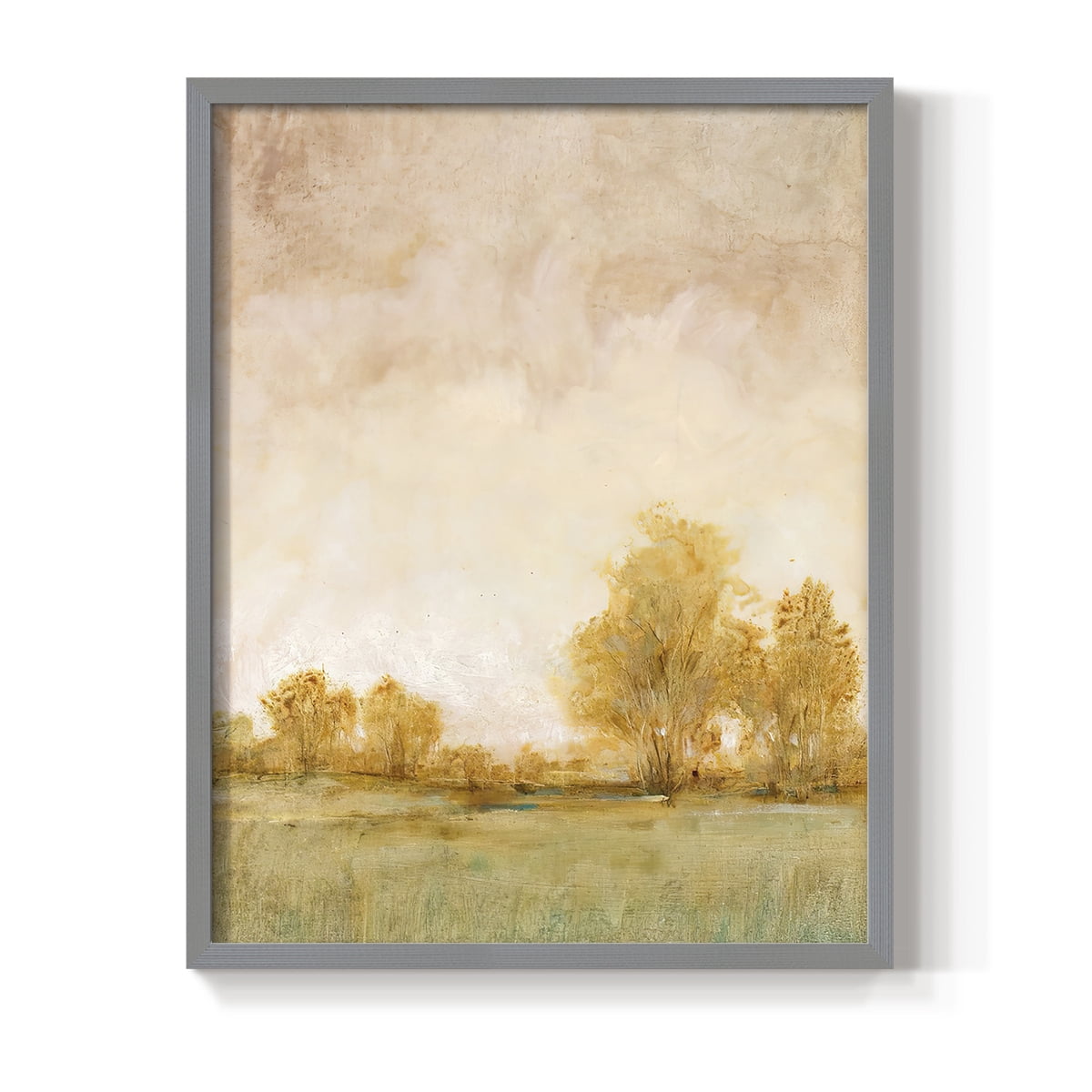 Carefree Day I Framed Print in Gray Solid Wood Framed Print No Nail Hanging