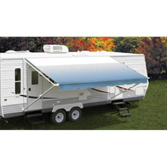 Carefree EA165200 16 Ft. Vinyl Awning Fiesta, White Castings - Sierra Brown