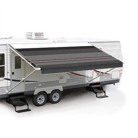Carefree EA218A00 Fiesta Spring Assisted Vinyl Patio Awning Sierra Brown 21ft