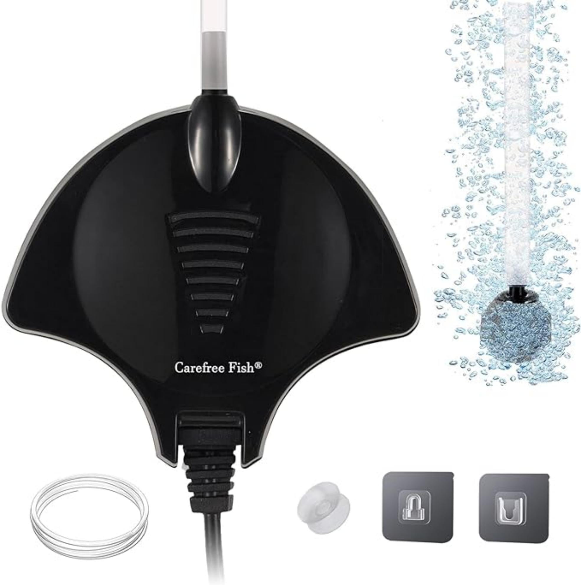 Carefree Fish Aquarium Air Pump Stone Mini Quiet Bubble Fish Tank Bowl