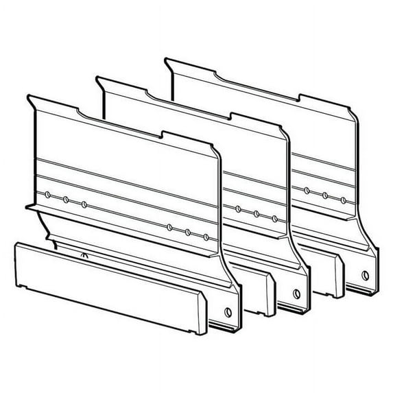 Carefree KY5562A Non-Flat Faced Slide Room Awning Mounting Kit, Black