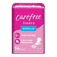 thumbnail image 1 of Carefree Panty Liners, Regular, Unscented (54 Count), 1 of 10