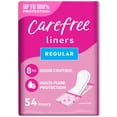 thumbnail image 1 of Carefree Panty Liners, Regular, Unscented (54 Count), 1 of 14