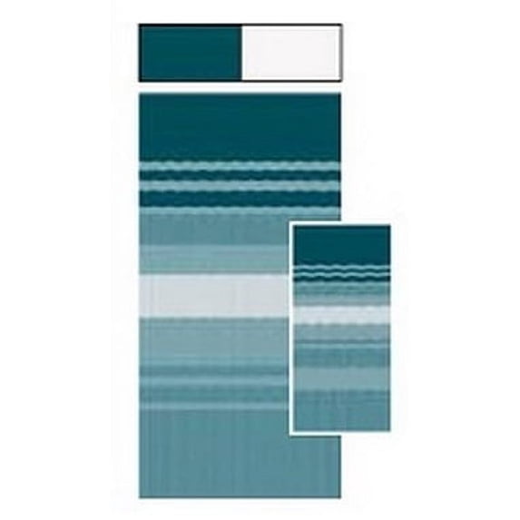 Carefree RV JU158C00 Blue/ Green RV Patio Vinyl Awning Fabric