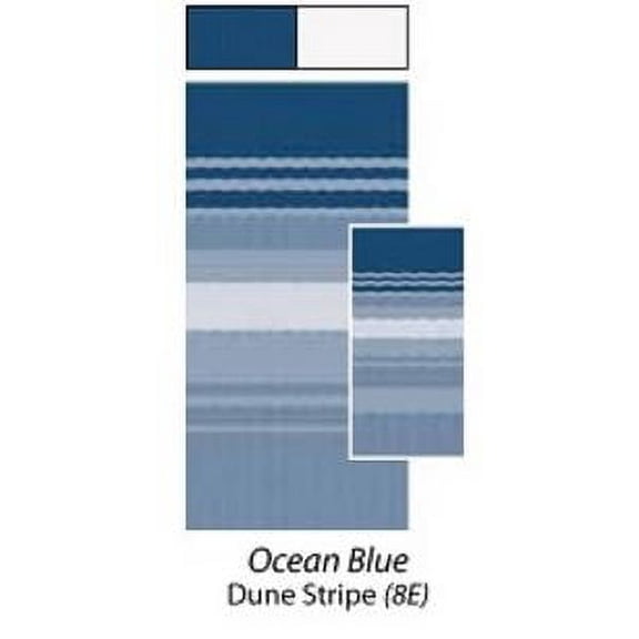 Carefree RV JU198E00 Blue/ Green RV Patio Vinyl Awning Fabric
