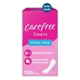 thumbnail image 1 of Carefree Regular Panty Liners, Extra Long, Flat, Unscented, 8 Hour Odor Control, 100 Ct (Pack of 2), 1 of 1