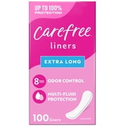 Carefree Panty Liners, Extra Long, Unscented (100 Count)