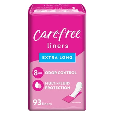 Carefree Panty Liners, Extra Long, 93 Count