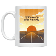 Carefree Road Trip Adventure - Travel Enthusiast - 11 oz Ceramic Coffee Mug