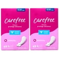 thumbnail image 1 of Carefree Thong Pantiliners, Unscented, Regular, 49 Ct, 2 Pack, 1 of 6