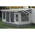thumbnail image 1 of Carefree RV 291400 Awning Enclosure; Vacation'R; For Vertical Arm Awnings With 14-15 Foot Length; Fits Awning Rail To Ground Measurements of 86 Inches to 138 Inches; Tent Material; Gray, 1 of 3