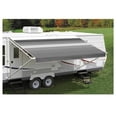 thumbnail image 1 of Carefree of Colorado CCO981188D00 9 ft. 10 in. x 8 ft. Campout Manual Vinyl Black & Gray Bag Patio Awning with White Weather Cover, 1 of 2