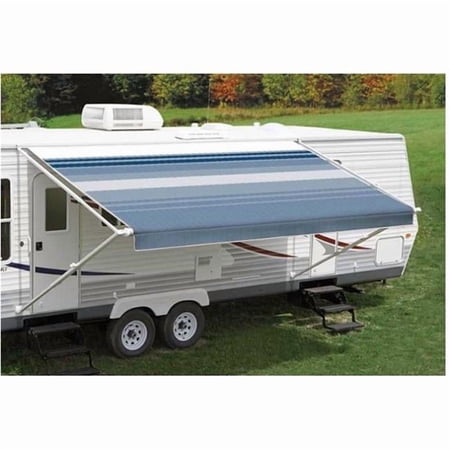 Carefree C6F-JU148E00 13-2 ft. Dune Stripe Ocean Blue - White