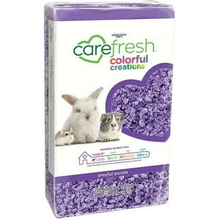 Carefresh Purple Natural Paper Bedding - 10L Dust-Free Small Pet Bedding With Odor Control