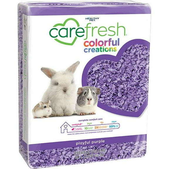 Carefresh 50L Colorful Creations Purple Confetti Pet Bedding