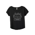 thumbnail image 1 of Careful Or You'll End Up In My Novel Women's Fashion Slouchy Dolman T-Shirt Tee Heather Black Small, 1 of 3