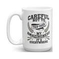 thumbnail image 1 of Careful Not To Trip Over Coffee & Tea Gift Mug, Funny Office Gifts & Products For Men & Women, Best Birthday Gag Presents For Best Friend, Boyfriend, Mom, Him & Her, Coworker & Boss (15oz), 1 of 4
