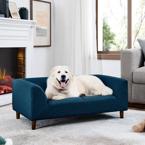 Carefully Designed Armrests | Pet Sofa for Comfortable Rest of Medium - Sized Dogs | Reduced Body Fatigue