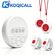 Caregiver Pager Wireless Call Button for Elderly - Call Bell Alarm System with LED Number Display for Seniors/Patient/Disabled at Nursing Home,Hospital,Clinic