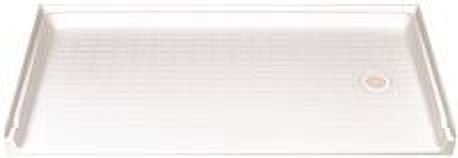 CareGiver 60'' x 30'' White Fiberglass Shower Base