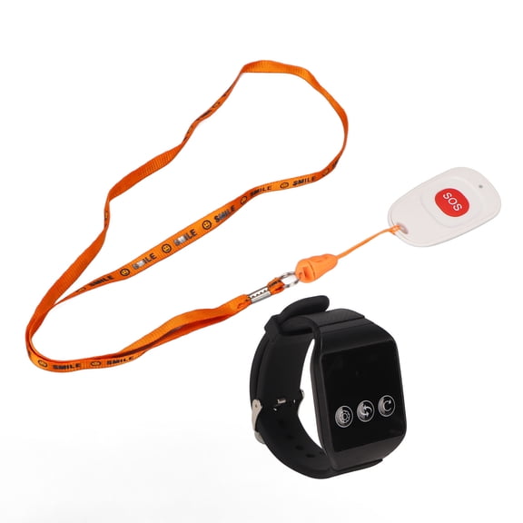 Caregiver Pager, SOS Alert Button Wireless Nurse Call Patient Help System Waterproof Signal Vibration Portable Remote Nurse Alert System For Seniors Patients Emergency Call