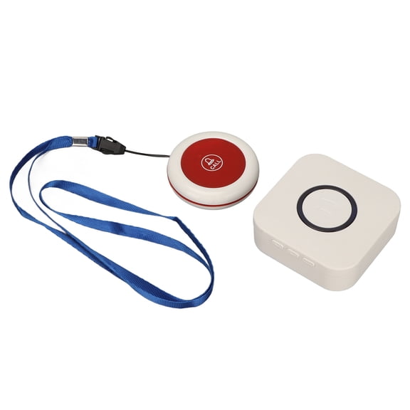 Caregiver Pager Wireless, Caregiver Call Button Systems For Seniors, Fall Alert Devices For Elderly, Help Buttons With Necklace, 38 Music 4 Volume