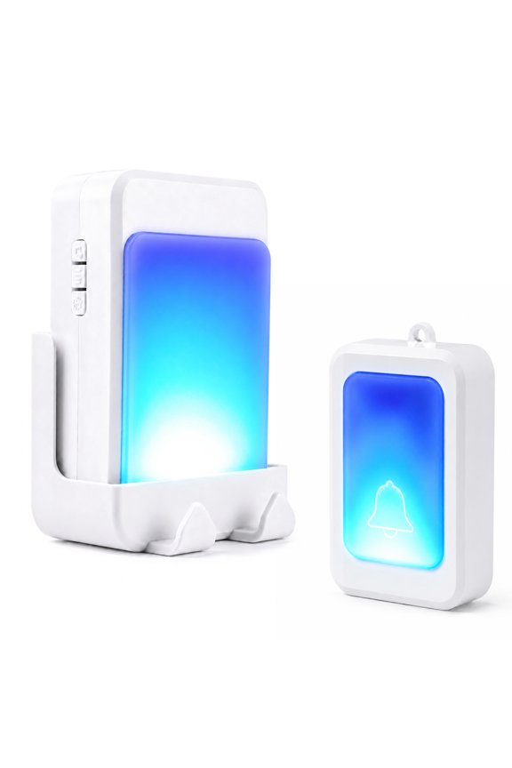 Caregiver Pager, Wireless Call Button with Flash, Nurse Alert System 500+ ft for Home/Elderly/Patient/Disabled, Office Call Button,Wireless Doorbell