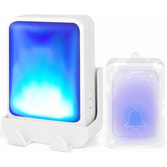 XiDaPuBen Caregiver Pager, Wireless Call Button with Flash, Nurse Alert System 500+ ft for Home/Elderly/Patient/Disabled, Office Call Button,Wireless Doorbell