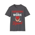thumbnail image 1 of Caregiving Work Of Heart Caregiver Caretaker Nursing Expert TShirt, 1 of 4