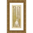 thumbnail image 1 of Carel Adolph Lion Cachet 11x24 Gold Ornate Framed and Double Matted Museum Art Print Titled - Decorative Design with a Liervogel (1874), 1 of 4