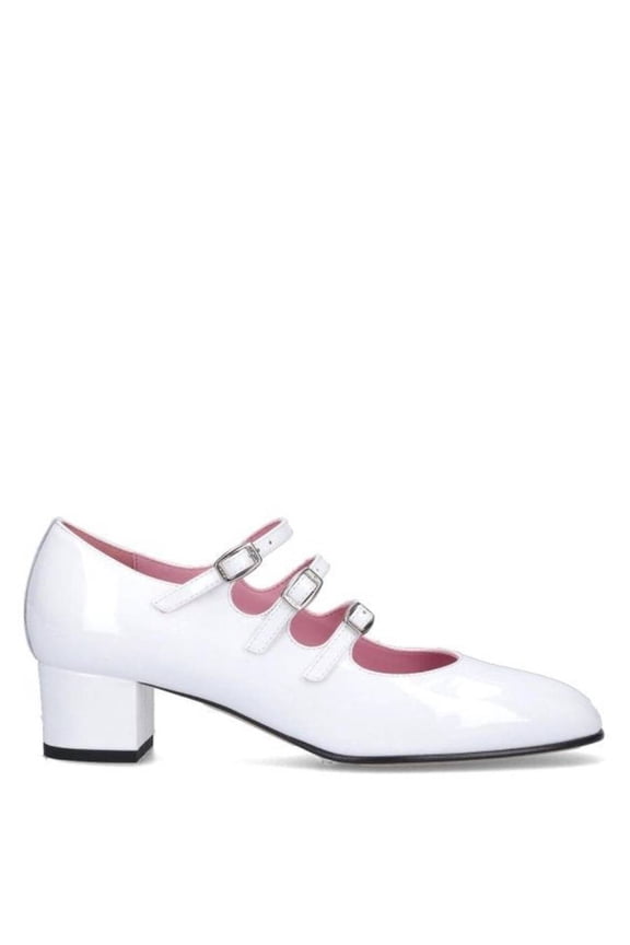 Carel Carel "Kina" Ballet Flats – White Patent White (Women's)