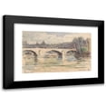 thumbnail image 1 of Carel Nicolaas Storm van 's-Gravesande 24x16 Black Modern Framed Museum Art Print Titled - Bridge Over the Seine, Paris (1903), 1 of 5