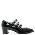 thumbnail image 1 of Carel Paris Shiny Leather Slingback With Studs Black (Women's), 1 of 3